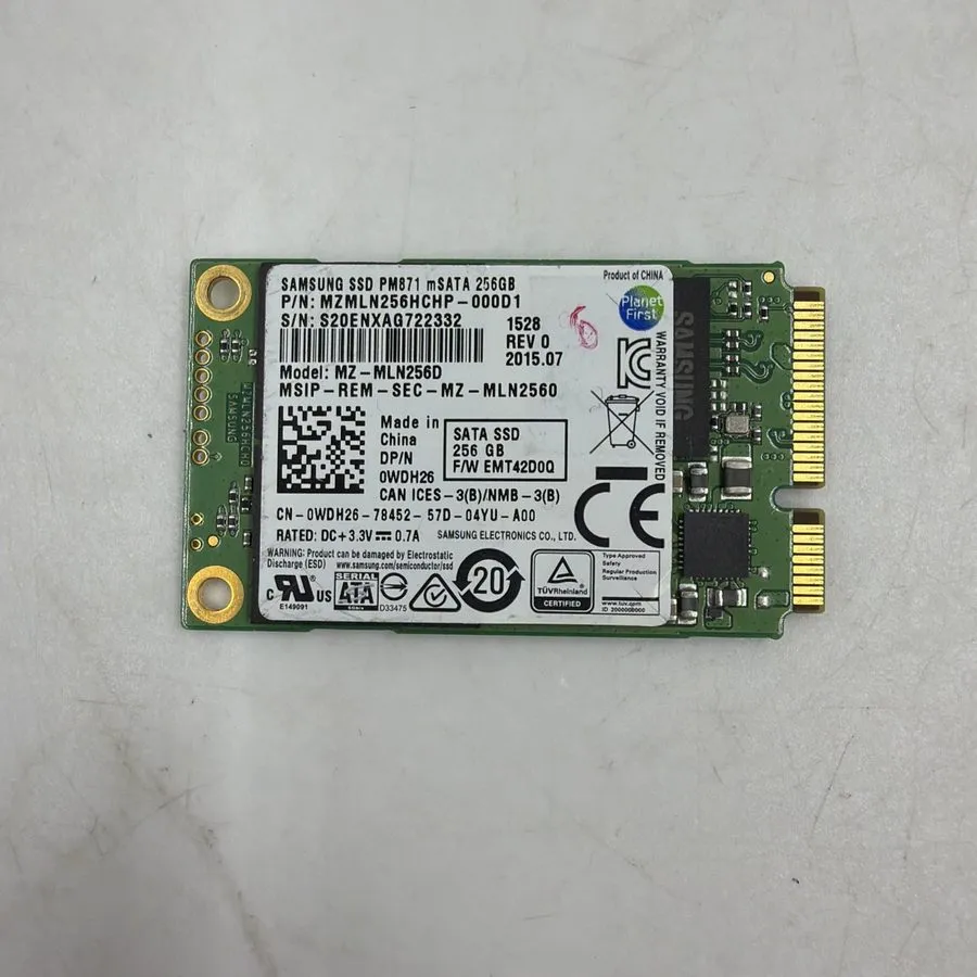 SSD-накопитель SAMSUNG PM871 256GB mSATA SSD MZ-MLN256D, Grade A+, SKU 11038 — фото лота 1