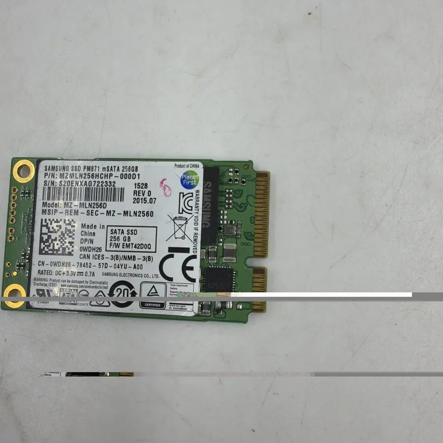 SSD-накопитель SAMSUNG PM871 256GB mSATA SSD MZ-MLN256D, Grade A+, SKU 11038 — фото лота 2