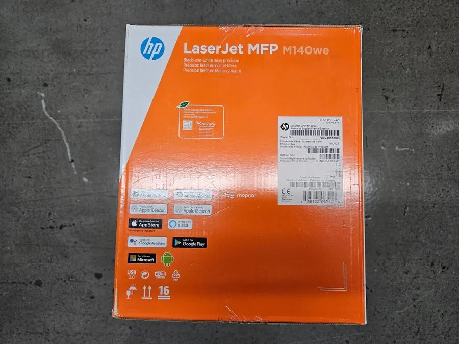 Лазерный принтер HP Laserjet MFP M140we Laser Printer Wireless Page Count 903