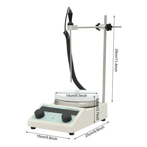 Магнитная мешалка 320W Magnetic Stirrer with Heating Plate Lab Efficient Mixer 1