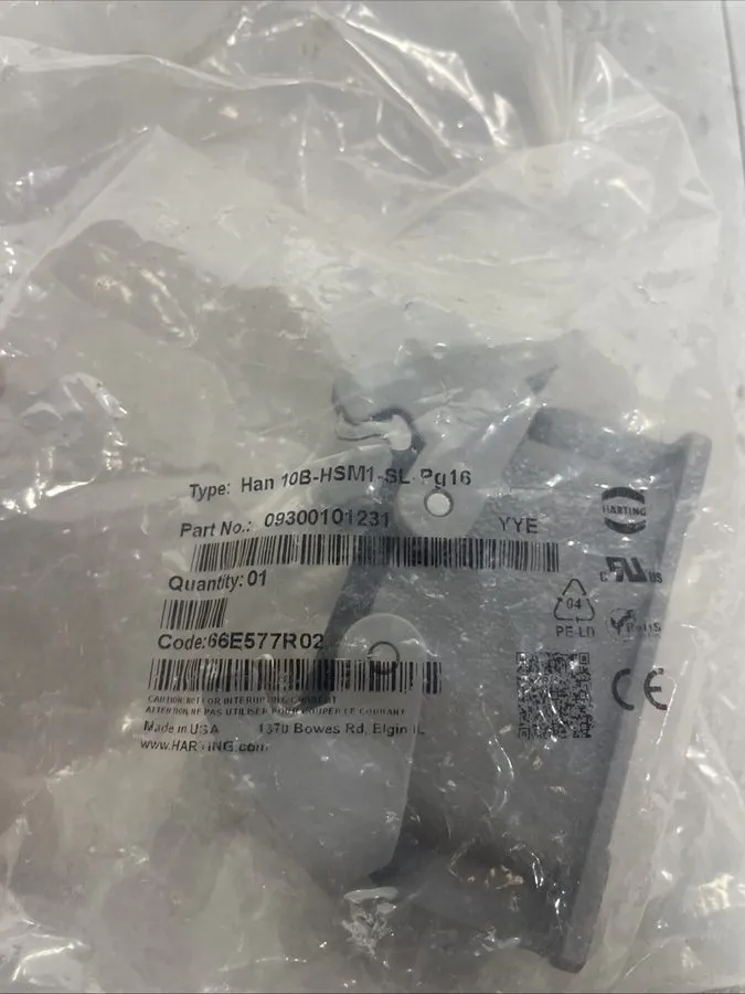 Разъём HARTING 09300101231, HEAVY DUTY POWER CONNECTOR — фото лота 2