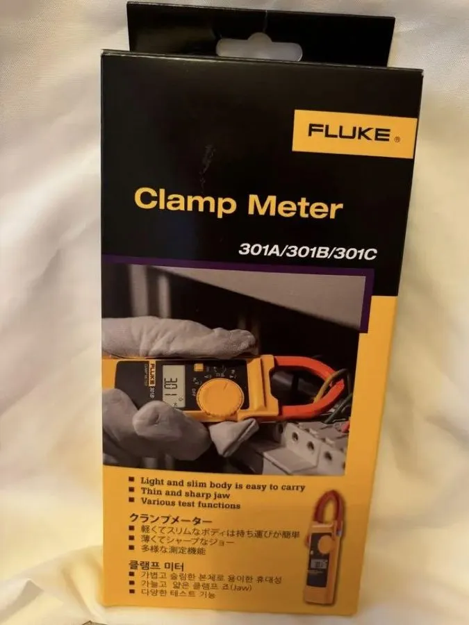 Тестер FLUKE Digital Clamp Meter 301A Tester Versatile Tool Yellow Electrical JP — фото лота 1