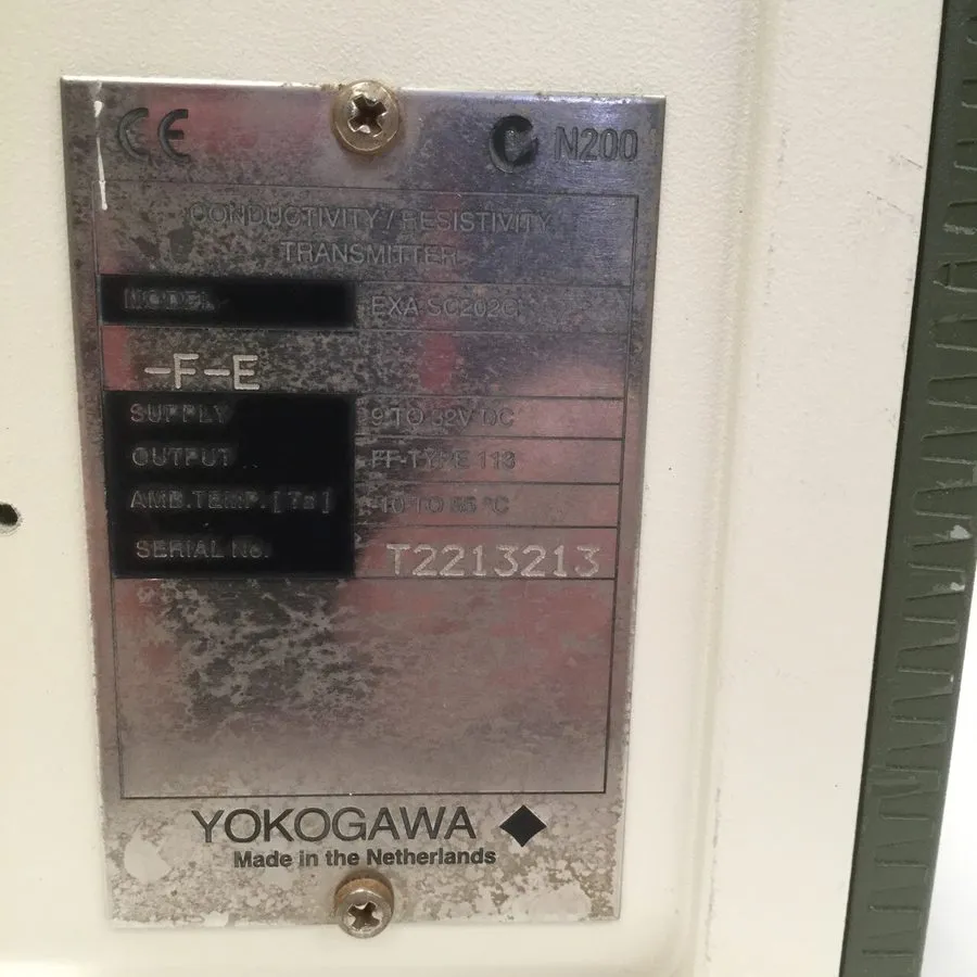 Датчик Yokogawa EXA SC202G Conductivity resistivity transmitter Analyzer