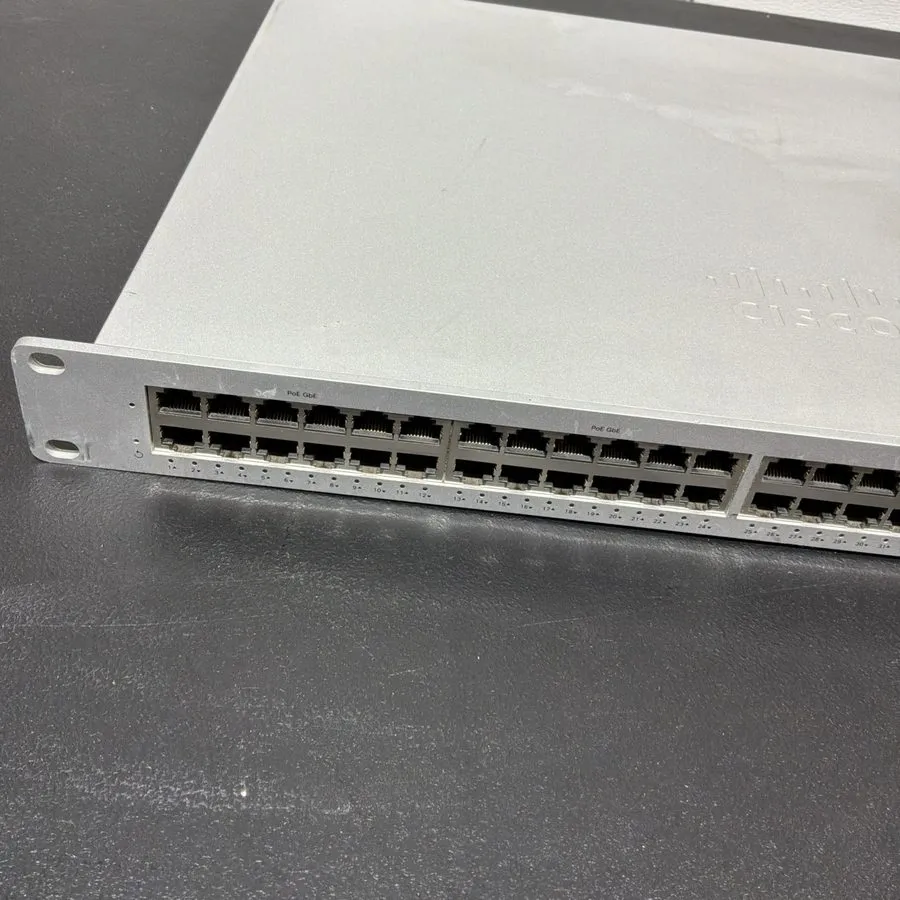 Коммутатор Cisco Meraki MS225-48LP-HW 48-Port 370W PoE+ 4xSFP Switch -UNCLAIMED — фото лота 1