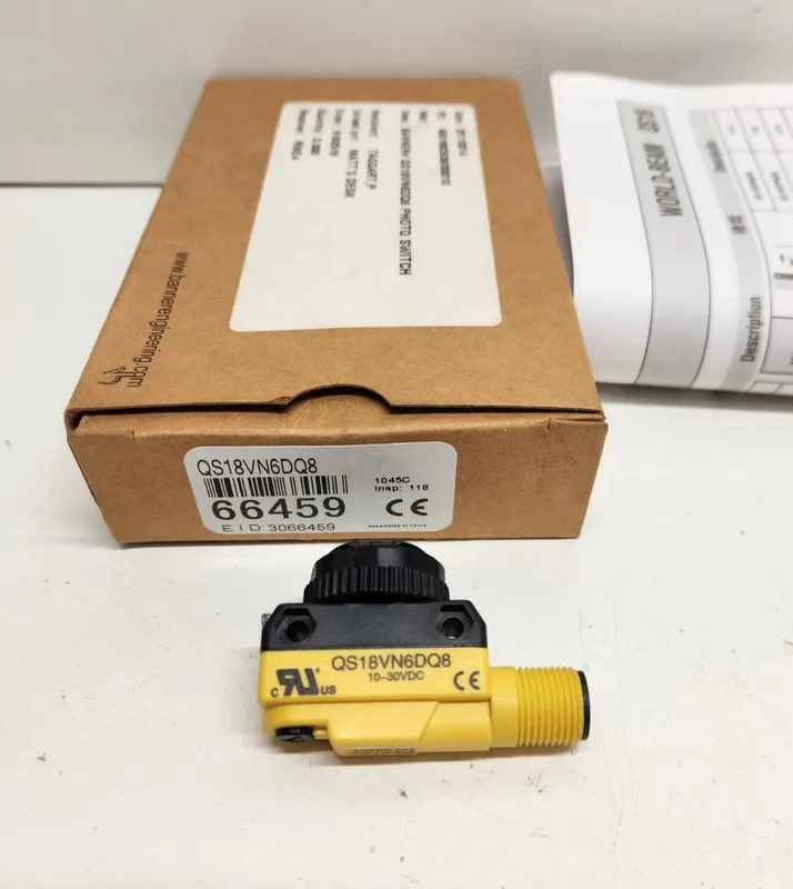 Фотоэлектрический датчик Banner QS18VN6DQ8 Photoelectric Sensor 10-30VDC 66459