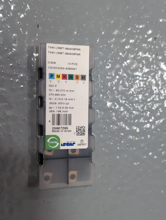 Режущий инструмент 10psc Iscar T490 LNMT 080408PNR carbide insert — фото лота 1