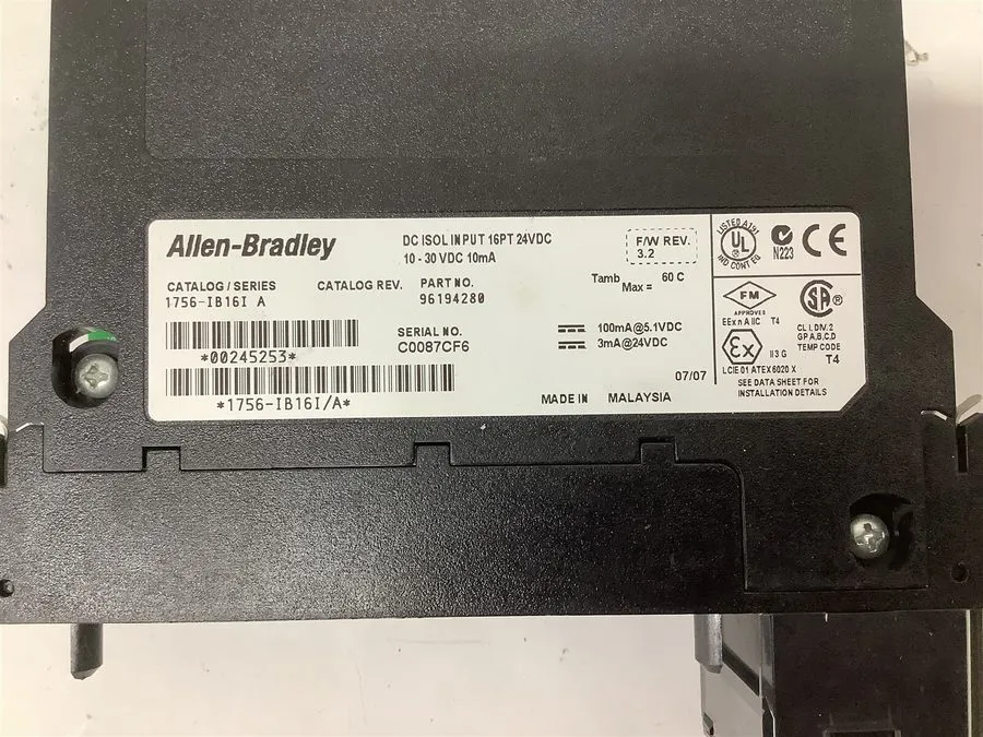 Модуль ввода-вывода Allen Bradley 1756-IB16I DC Input 16PT 24VDC