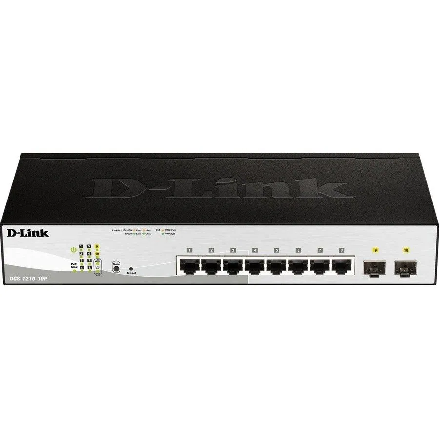 Коммутатор D-Link DGS-1210-10MP Ethernet Switch
