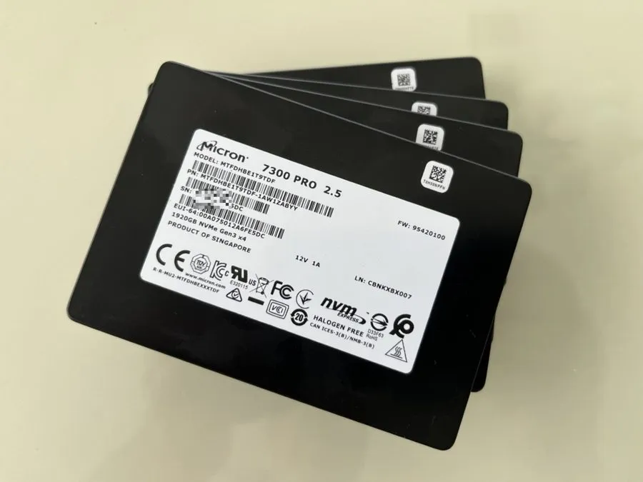 SSD-накопитель Micron 7300 PRO 1.92TB NVMe PCIe 3.0 2.5'' U.2 Internal SSD MTFDH — фото лота 1