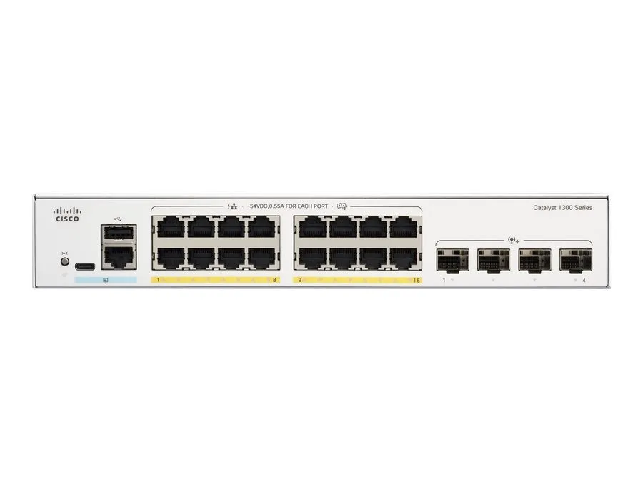 Коммутатор Cisco C1300-16P-4X Switch