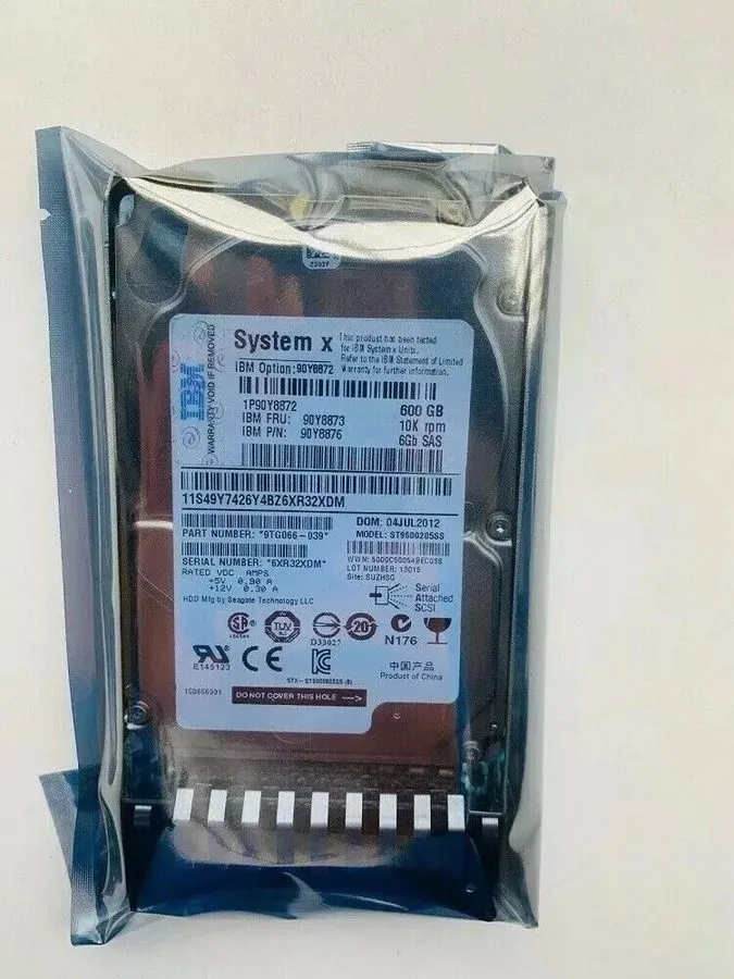 Сервер IBM 600GB 90Y8872 90Y8876 90Y8873 System x 10K 2.5" SFF SAS 6Gb HDD HARD
