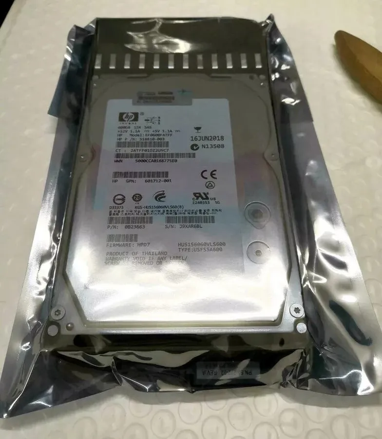 Жёсткий диск HP /SeagateAP860A P2000/ MSA2 600GB 6G DP 15K SAS 3.5" LFF HDD 6017 — фото лота 1