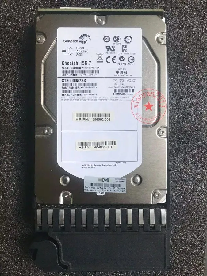 Жёсткий диск HP /SeagateAP860A P2000/ MSA2 600GB 6G DP 15K SAS 3.5" LFF HDD 6017 — фото лота 2
