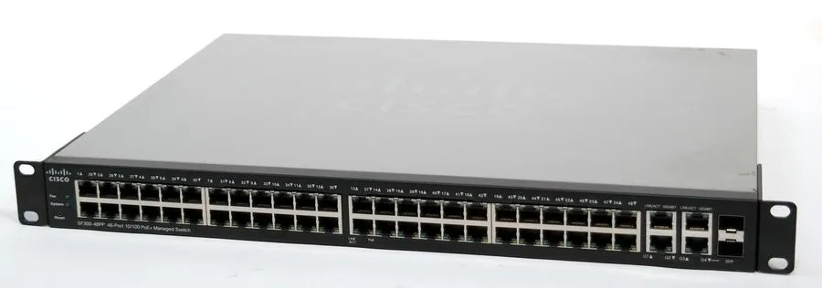 Коммутатор Cisco SF300-48PP-K9-NA 48x 10/100 PoE+ 2x Gig SFP Combo 2x SFP Ethern