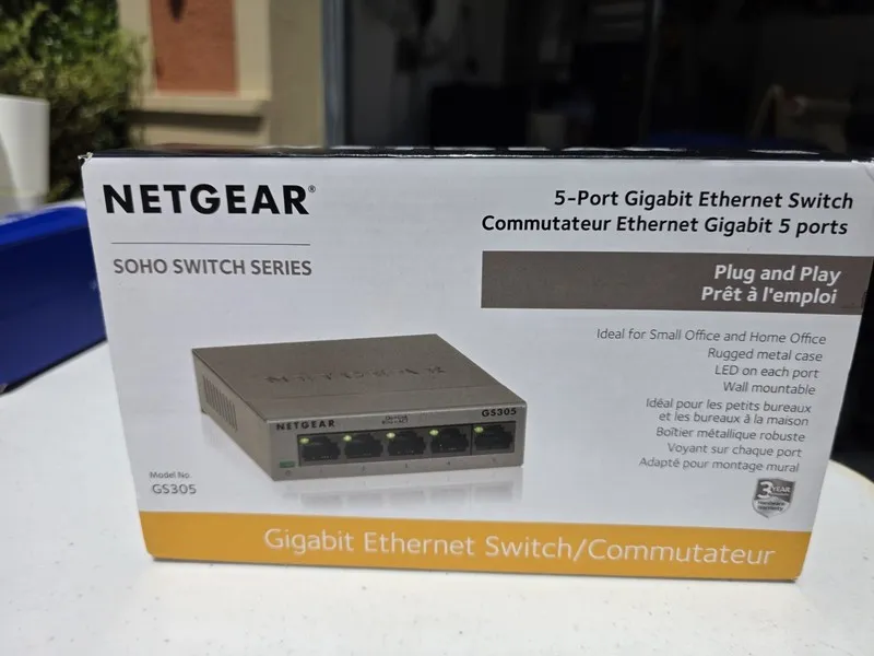 Коммутатор NETGEAR GS305300PAS 5 Port Gigabit Ethernet Unmanaged Switch