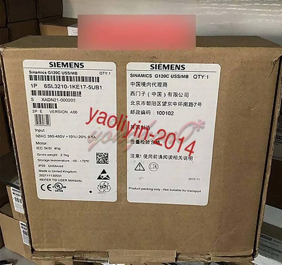 Привод Siemens 6SL3210-1KE17-5UB1 G120C RATED POWER 3,0KW