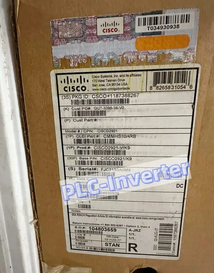 Маршрутизатор Cisco C2921-SEC/K9 Integrated Security Services Router