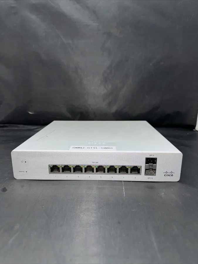 Коммутатор Cisco Meraki MS220-8-HW Cloud Managed 8 Port GigE Switch with POE