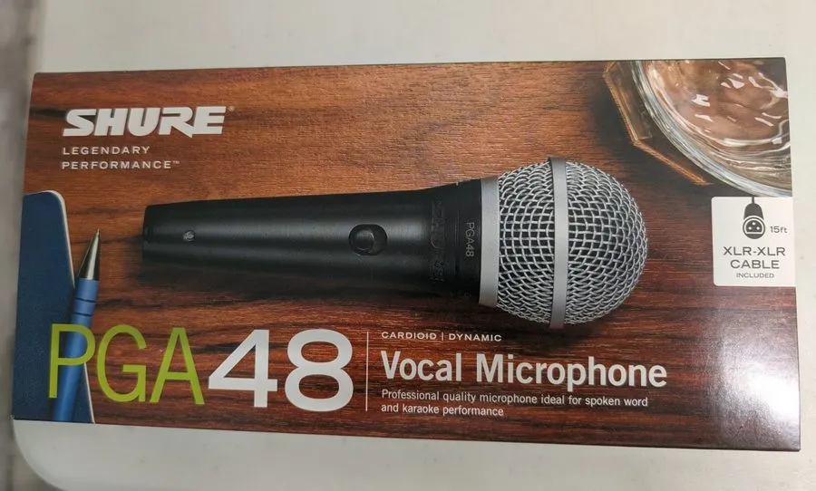 Микрофон Shure PGA48-XLR Cardioid Dynamic Vocal Microphone — фото лота 1