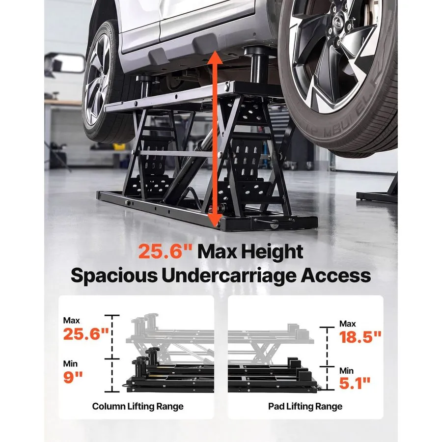 Автоподъёмник 5000 lb Portable Car Lift 25.6in Max Height Pneumatic — фото лота 2