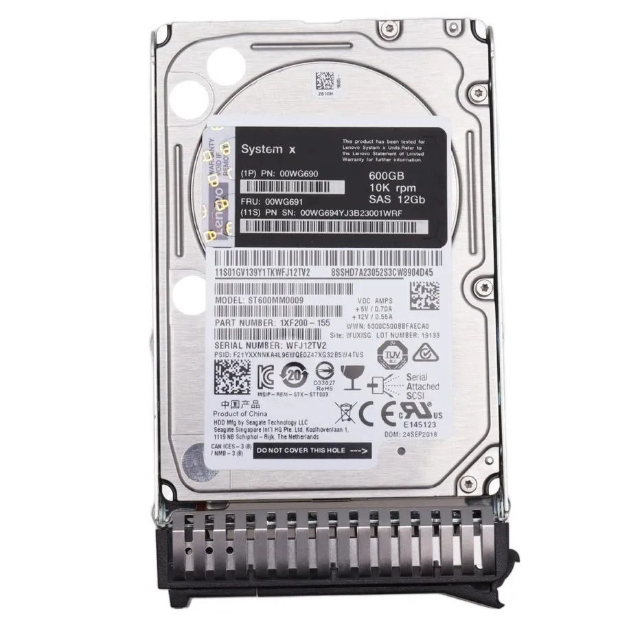 Жёсткий диск Lenovo / Seagate 600GB 2.5" 12G SAS для System X Server // 00WG691