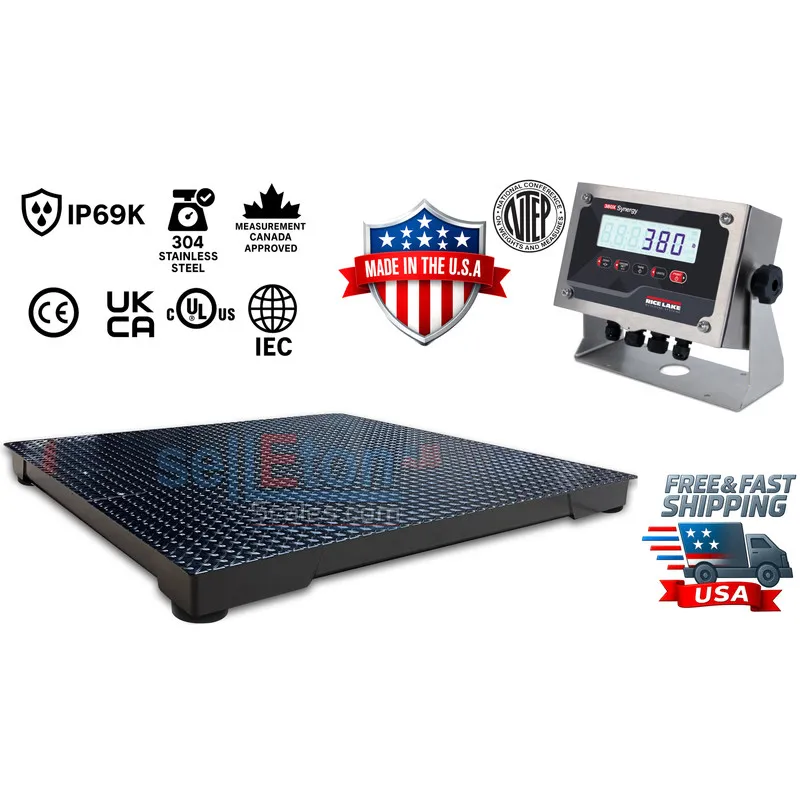 Весы SL-900-RL Series: Build Your Own USA-Made Floor Scale with Rice Lake Indica
