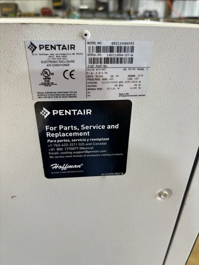 Кондиционер PENTAIR G521246G050 ELECTRICAL ENCLOSURE AIR CONDITIONER 3.6 A 400/4