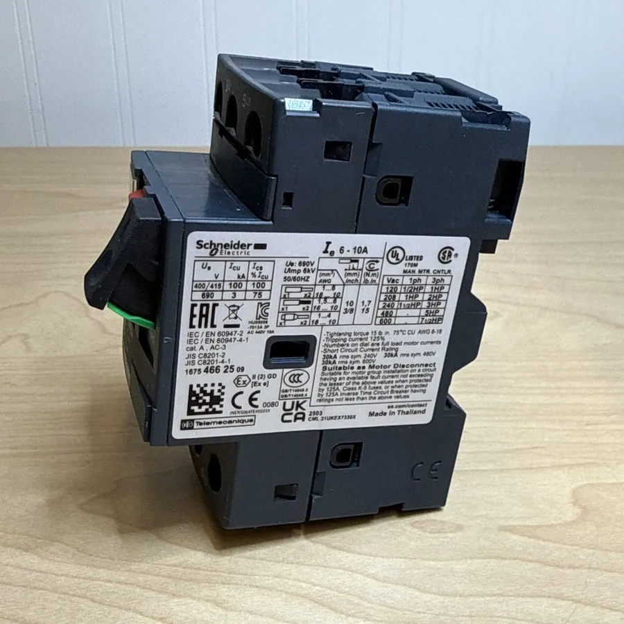 Автоматический выключатель Schneider Electric GV2ME14 TeSys Manual Motor Starter — фото лота 3