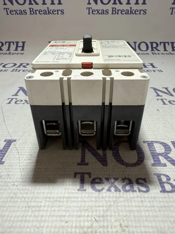 Автоматический выключатель EHD3100BP10 Eaton Circuit Breaker 100A 480V 3P Condit — фото лота 2