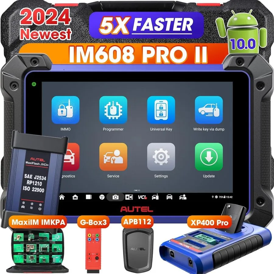 Диагностический сканер Autel MaxiIM IM608S II Key Programmer Coding Car Scanner 
