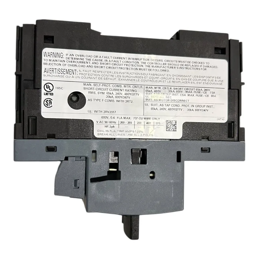 Автоматический выключатель Siemens Circuit Breaker S00 для Motor Protection 0.28 — фото лота 2
