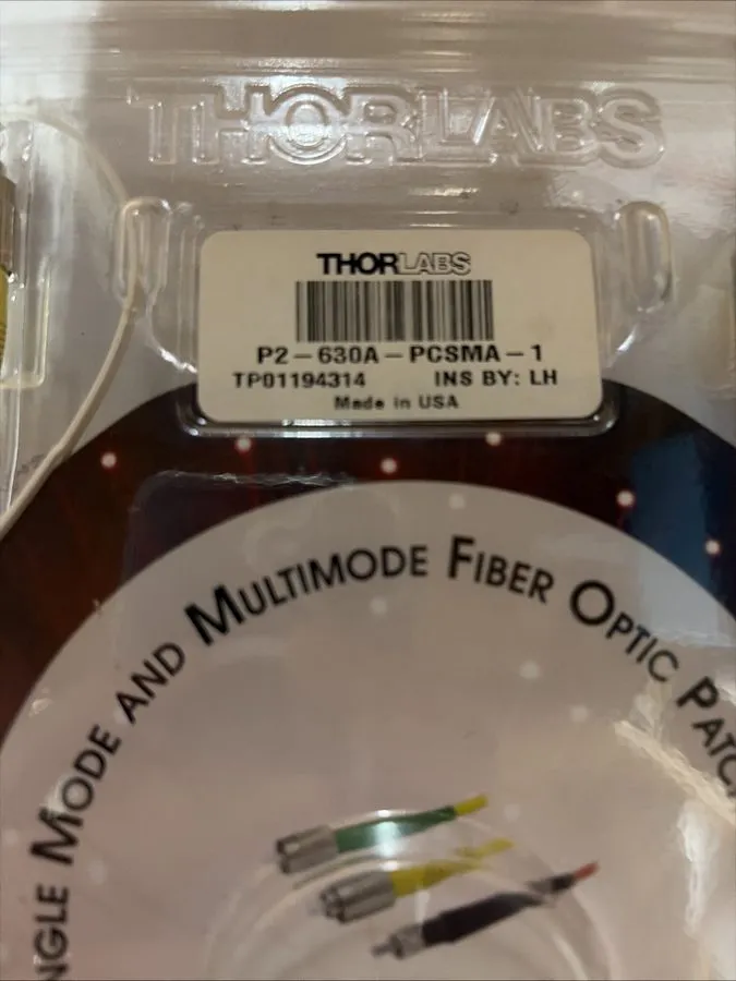 Кабель THORLABS P2-630A-pcsma-1 2m Optic Patch Cables — фото лота 1