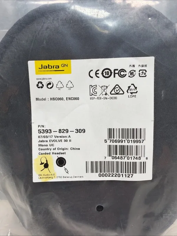 VoIP-шлюз Jabra Evolve 30 II Mono Headset USB-A 5393-829-309 Black with Case