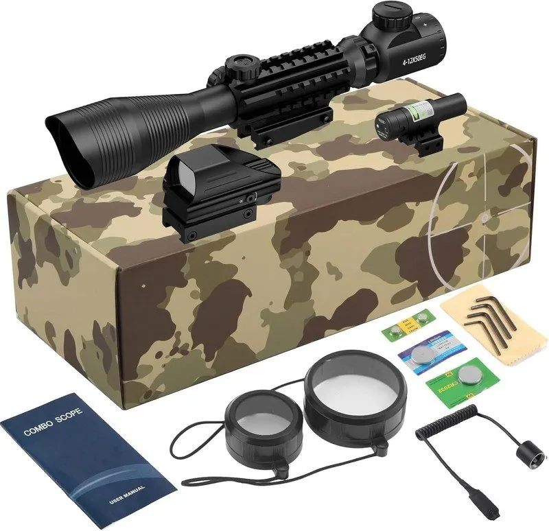 Оптико-электронная система 4-12X50 EG Optical Rifle Scope Red Green Dual illumin