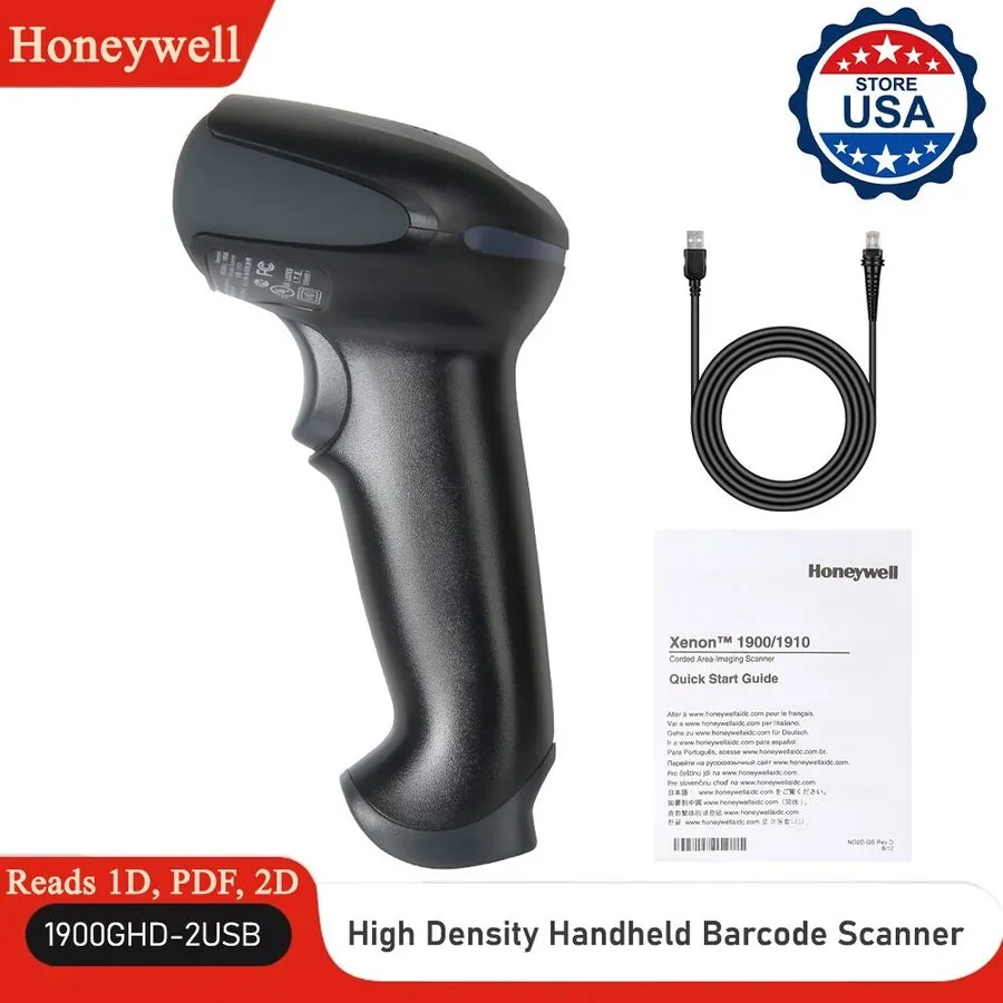 Сканер штрих-кода Honeywell 1900GHD-2USB Xenon 2D Area Imager Handheld USB Barco