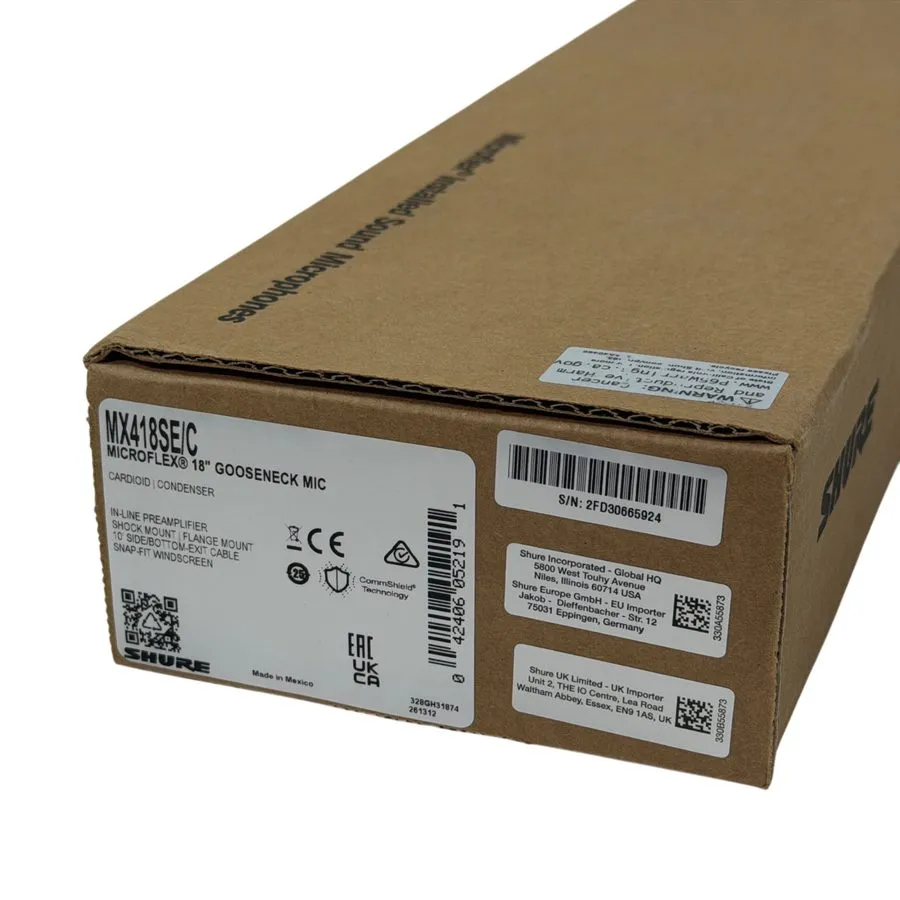 Микрофон Shure MX418SE/C Microflex Cardioid Gooseneck Microphone 18"