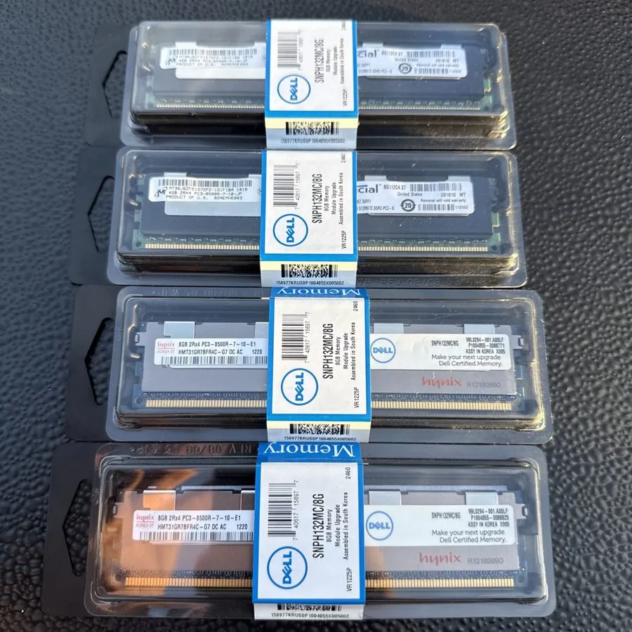 Модуль памяти Hynix 8GB 2RX4 PC3-8500R DDR3 RAM HMT31GR7BFR4C-G7 Server RAM