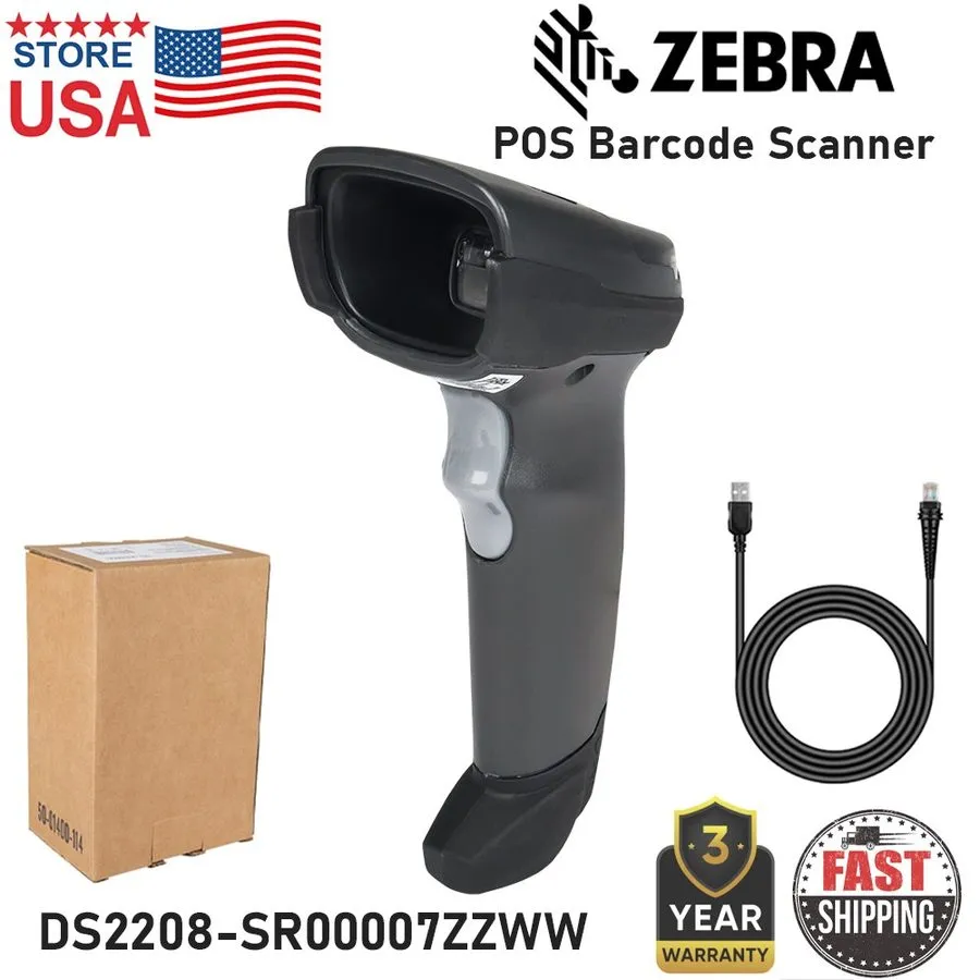 Сканер штрих-кода Motorola Zebra Symbol Barcode Scanner DS2208-SR00007ZZWW w/ St