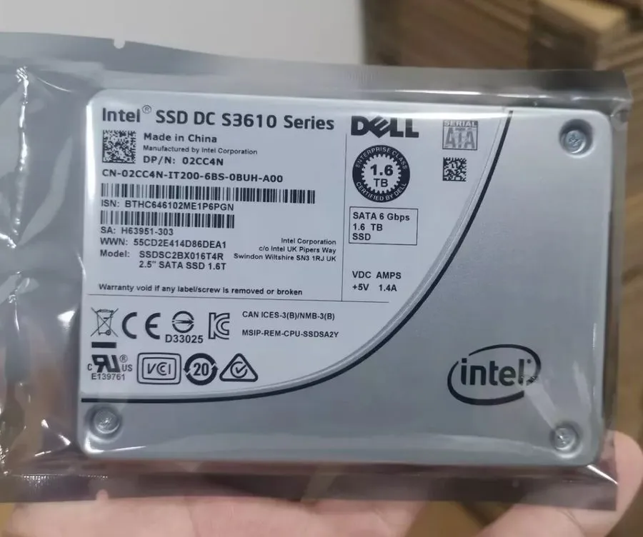 SSD-накопитель Intel DC S3610 Series 1.6TB SSD 02CC4N Enterprise 2.5" SSDSC2BX01