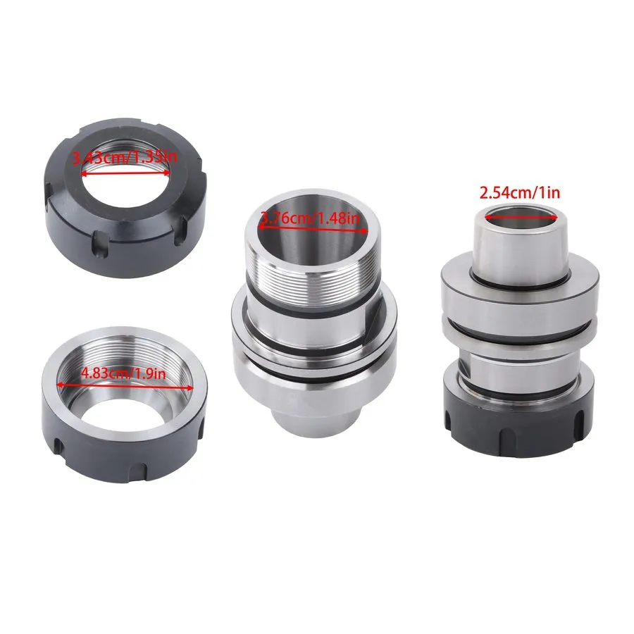 Патрон HSK63F-ER40-80 Collet Chuck Tool Holder G2.5 30k RPM CNC Router HSK 63F — фото лота 2