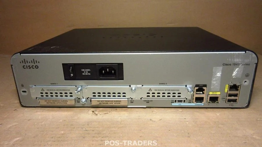 Маршрутизатор Cisco 1941 Integrated Services Routers 2x Gigabit 2x EHWIC Slots, 