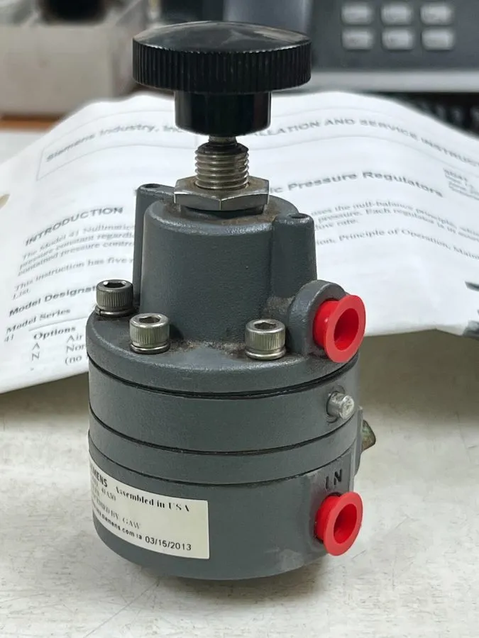 Трубопроводная арматура SIEMENS MODEL 41 NULLMATIC PRESSURE REGULATOR 150 PSI MA