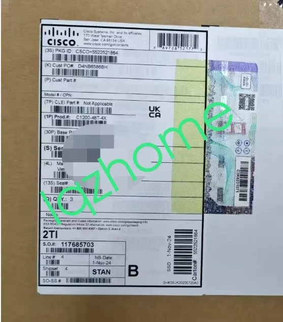 Коммутатор Cisco switch C1200-48T-4X via FedEx or DHL