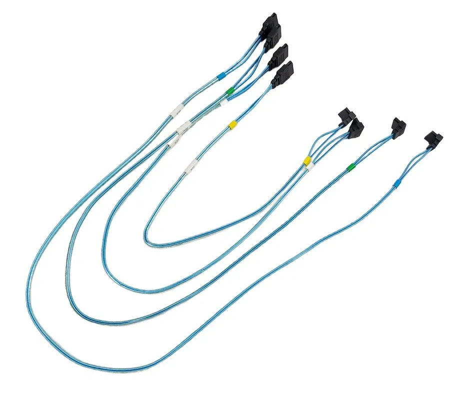 Кабель Supermicro CBL-0180L-01 SATA Set of Round Straight-Right Angle 70/59/48/3