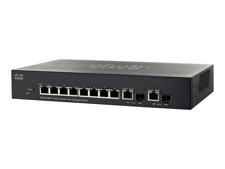 Коммутатор Cisco SF302-08PP-K9-CN Switch