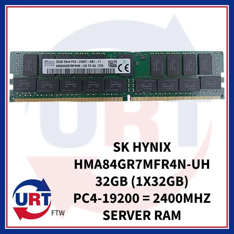 Модуль памяти SK Hynix 32GB 2Rx4 PC4-2400T DDR4 ECC RDIMM Server RAM HMA84GR7MFR