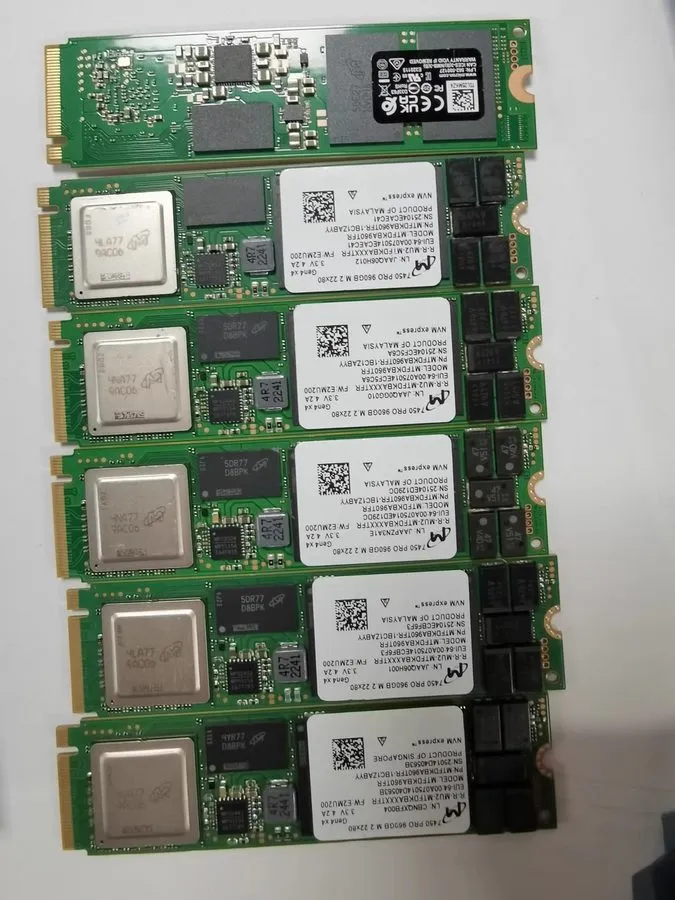 SSD-накопитель 1x MICRON 7450 PRO 960GB M.2 NVME 22x80 Gen4x4 MTFDKBA960TFR-1BC1