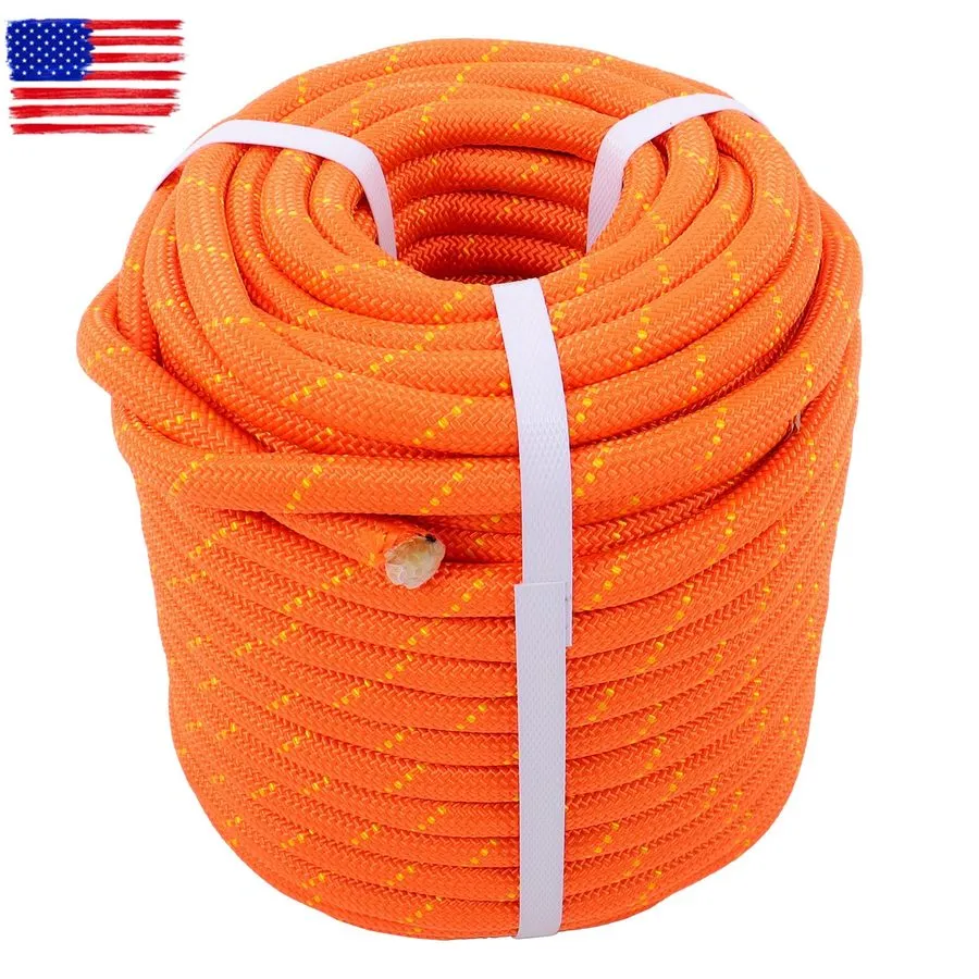 Таль 0.55 in x125ft Arborist Bull Rope Tree Hoist Rigging Line Polyester Rope Bl