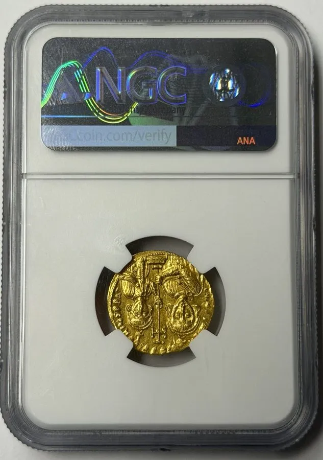 Лабораторный прибор Justinian II Christ Gold AV Solidus Byzantine 705-711 AD Cho