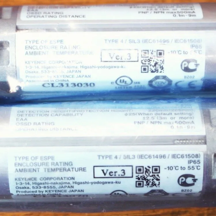 Световая завеса Keyence SL-V12H Safety Light Curtain — фото лота 1